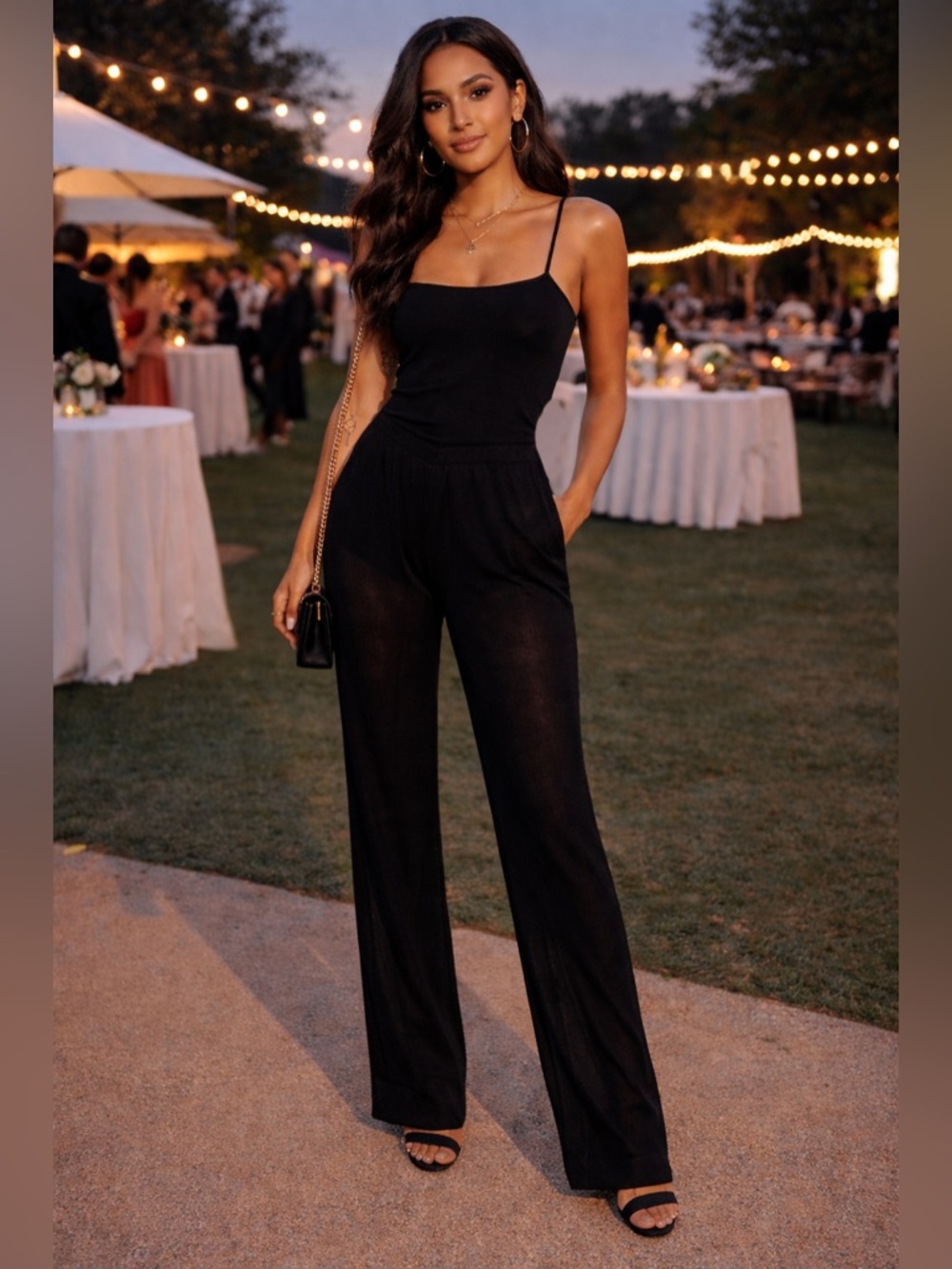 St. John Couture by Marie Gray Black Sheer Knit Dressy Casual Pants 12